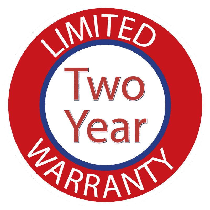 Two Year Limited Warranty Seal