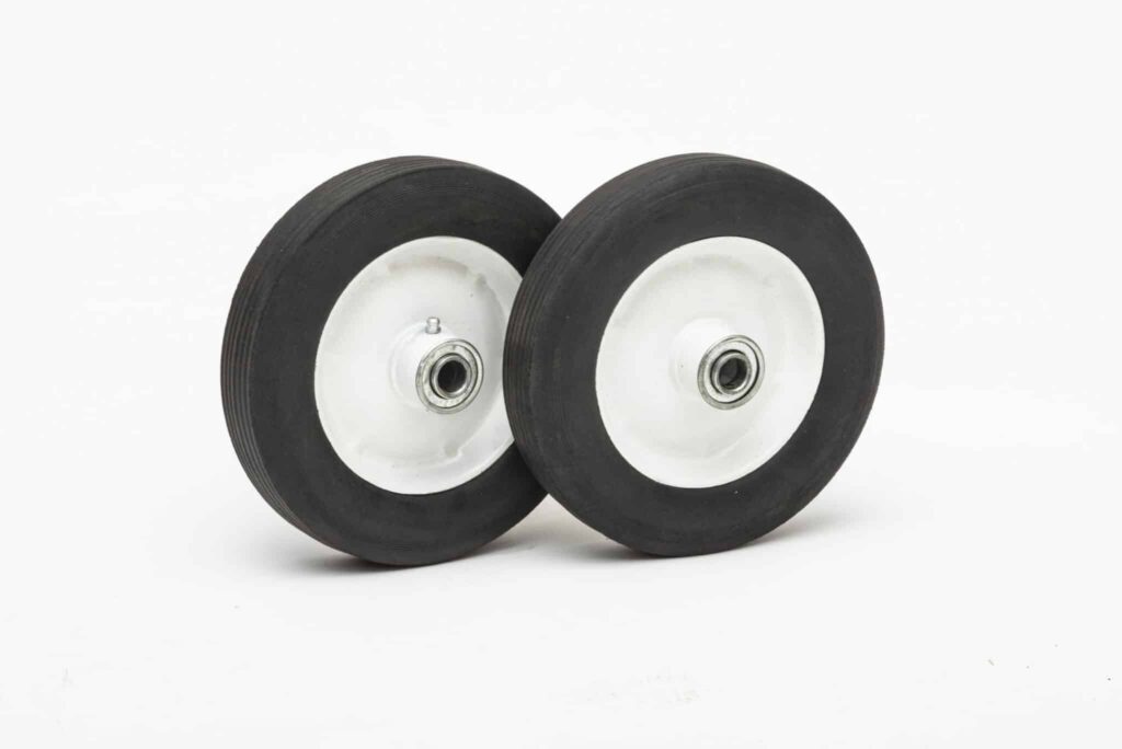 types of wheels hard rubber