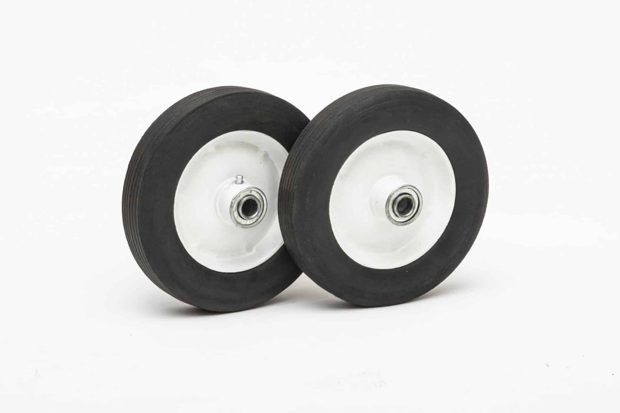 types of wheels hard rubber